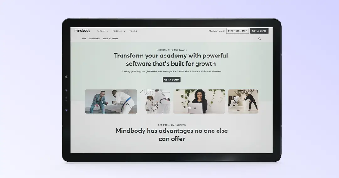 MindBody martial arts software