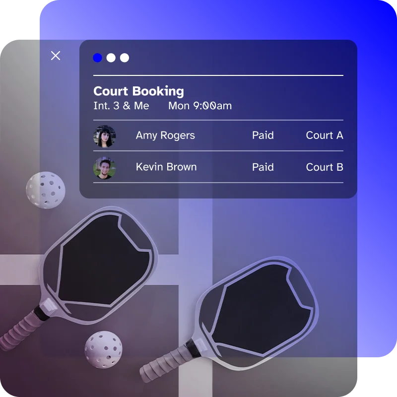 Pickleball scheduling software by Wellyx