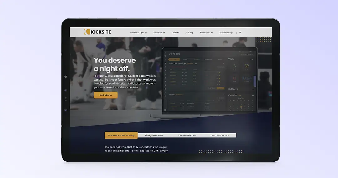 kicksite martial arts software