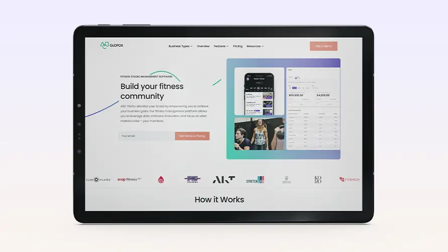 ABC glofox gym mobile app