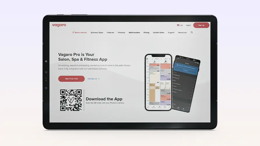 Vagaro gym mobile app