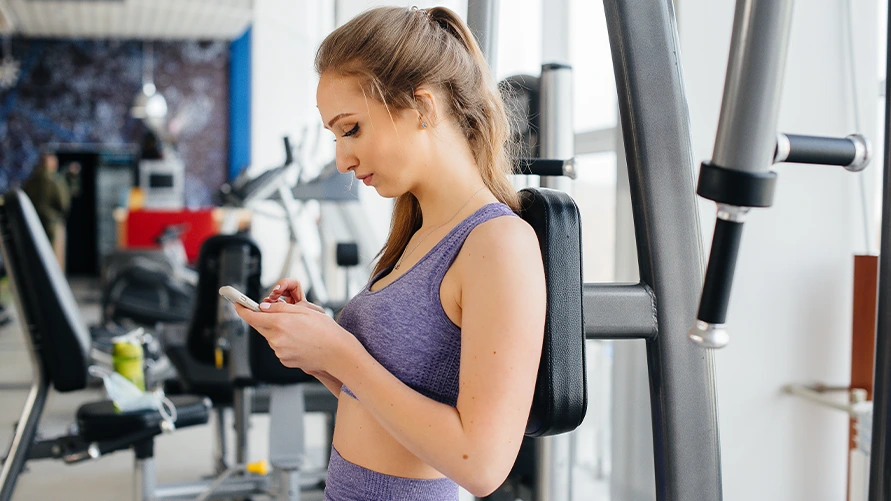 Personalization through a gym mobile app