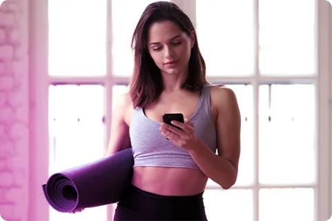 Mobile app for fitness studios