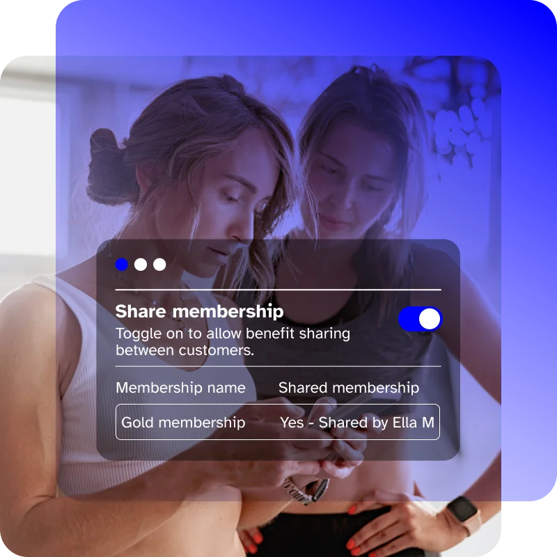 Offer shared memberships