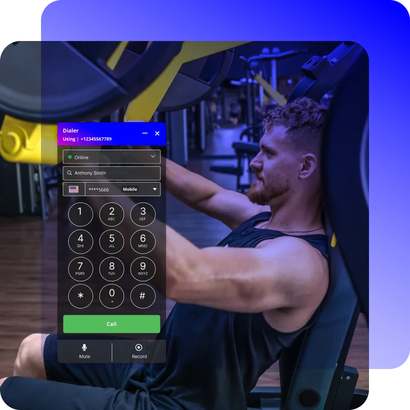 Built in call dialer