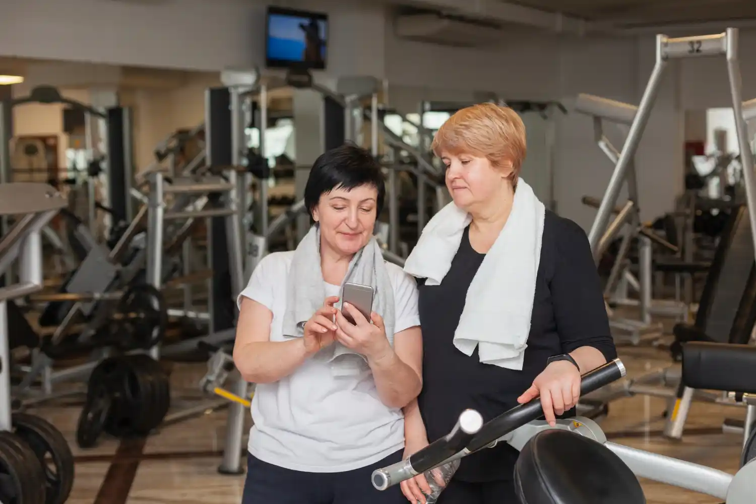 Helping senior gym members use technology
