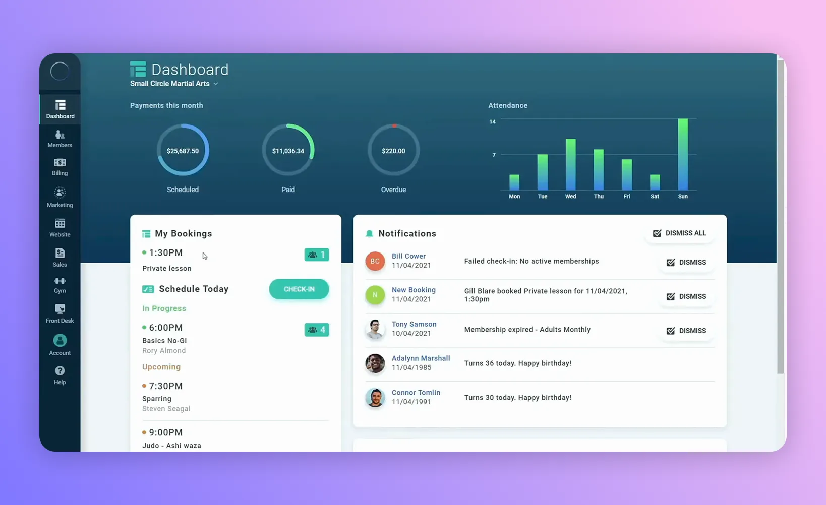 Gymdesk best gym management software