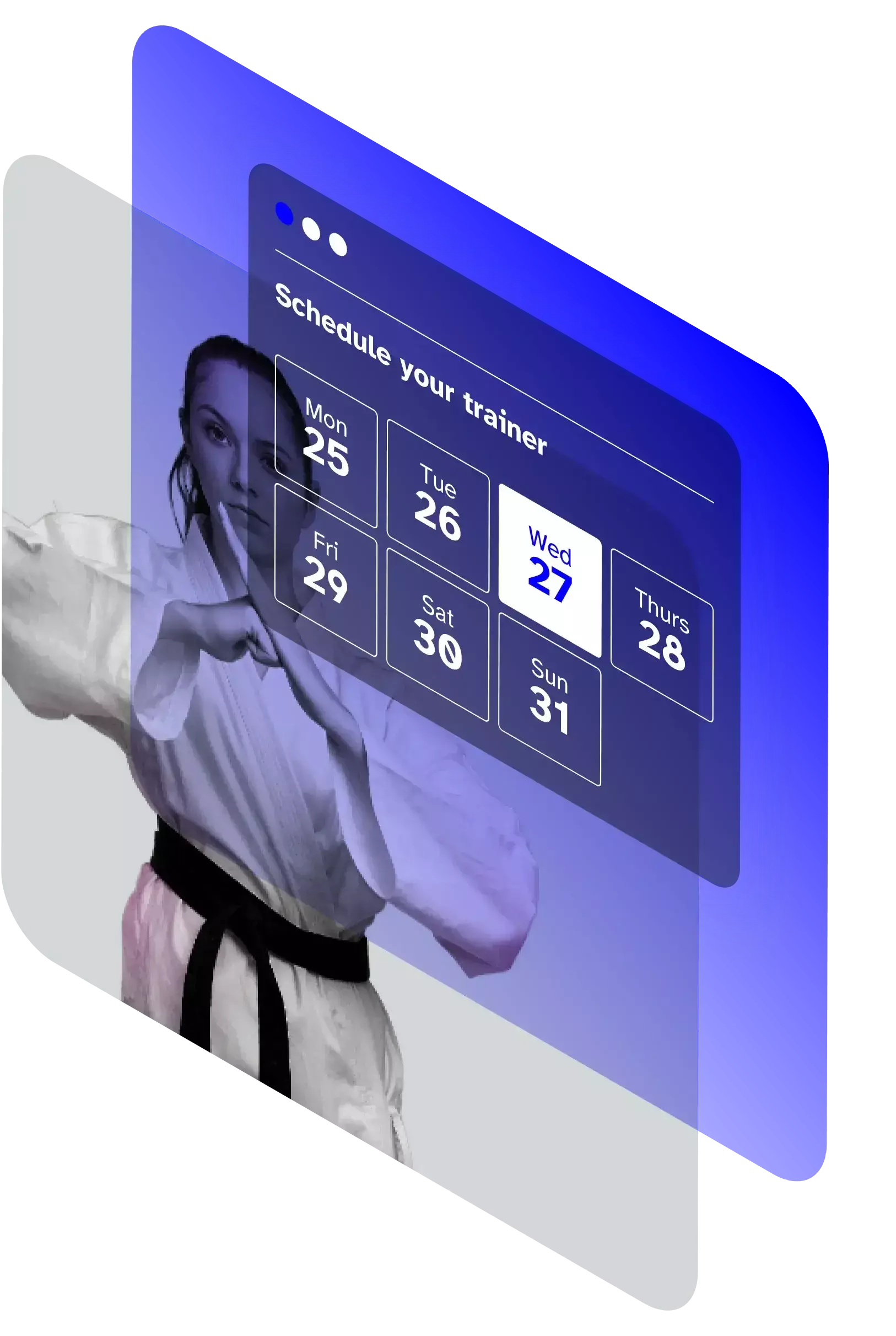 Scheduling software for martial arts studio
