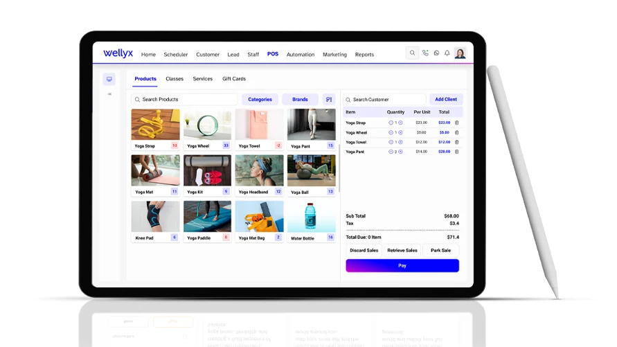 Yoga software makes online payments easy