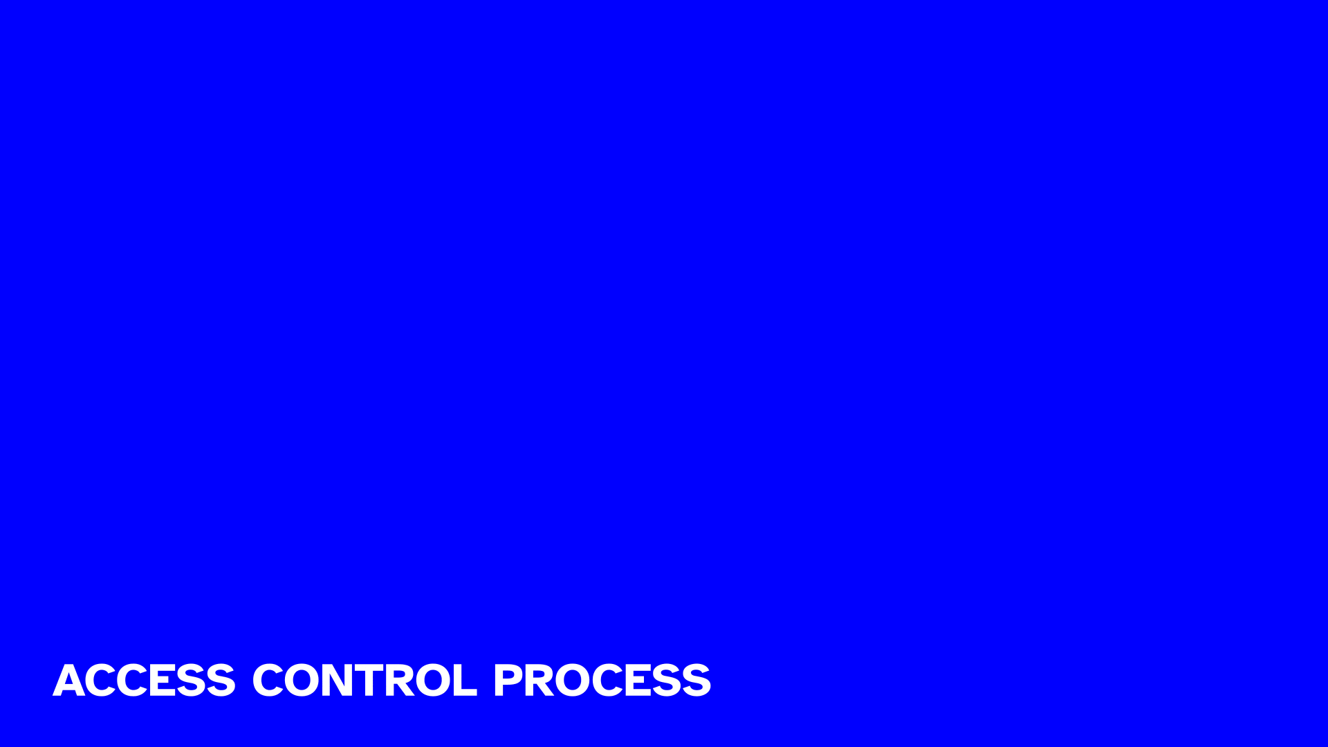 Access Control Process