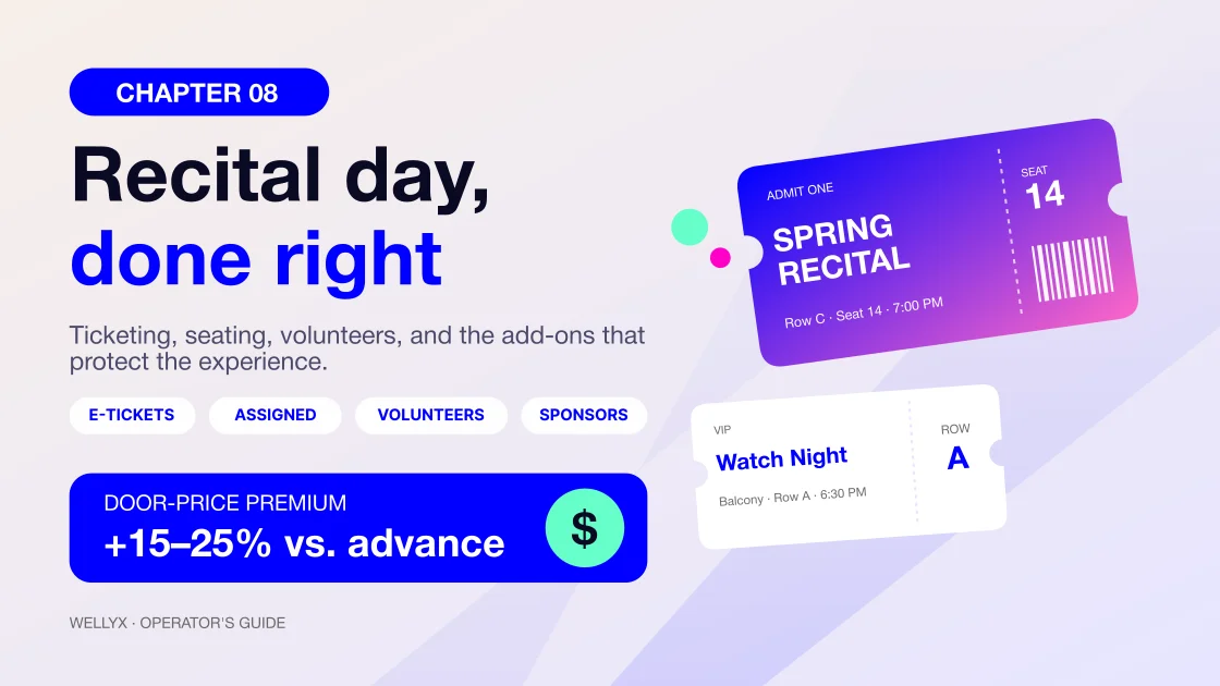 Dance recital ticketing