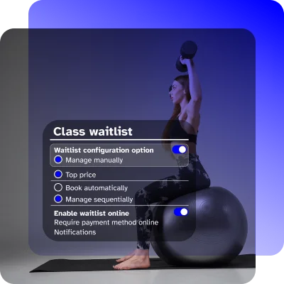 Waitlist management for pilates reformer class