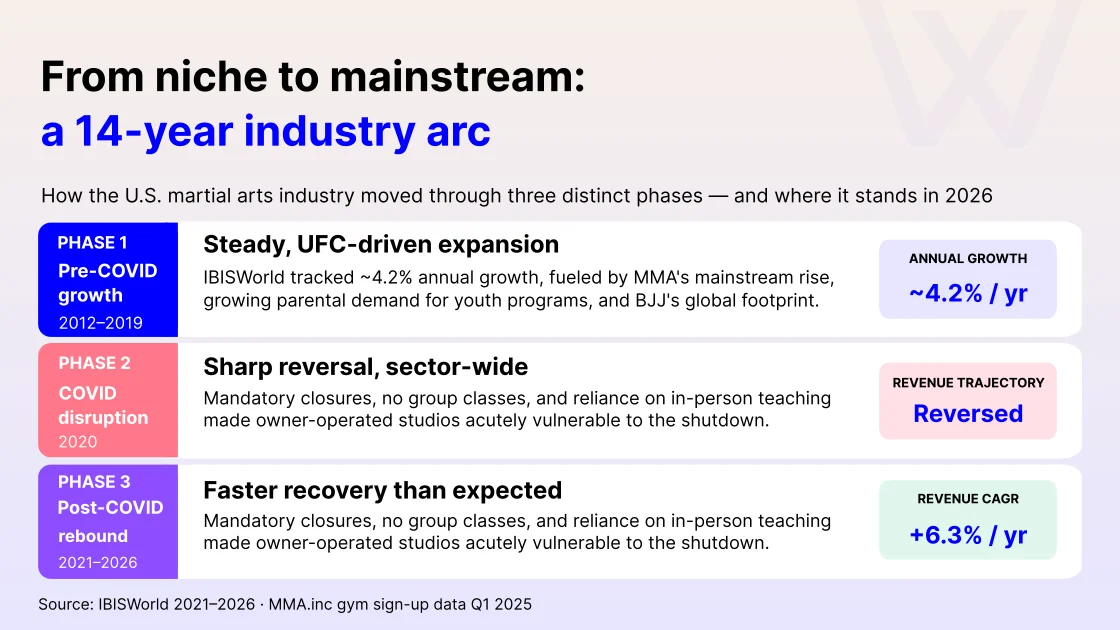 Martial arts industry evolution