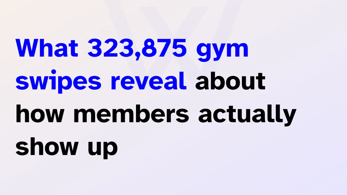 What 323, 875 gym swipes reveal about how members actually show up
