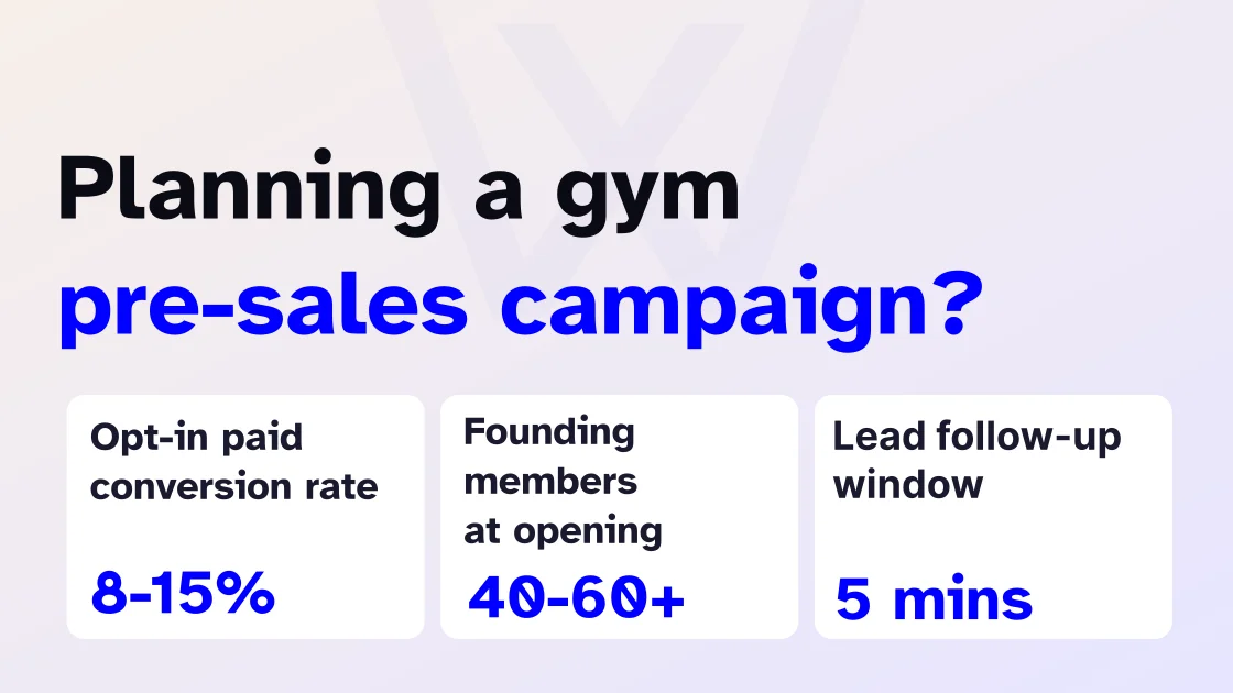 Gym pre-sales campaign ideas