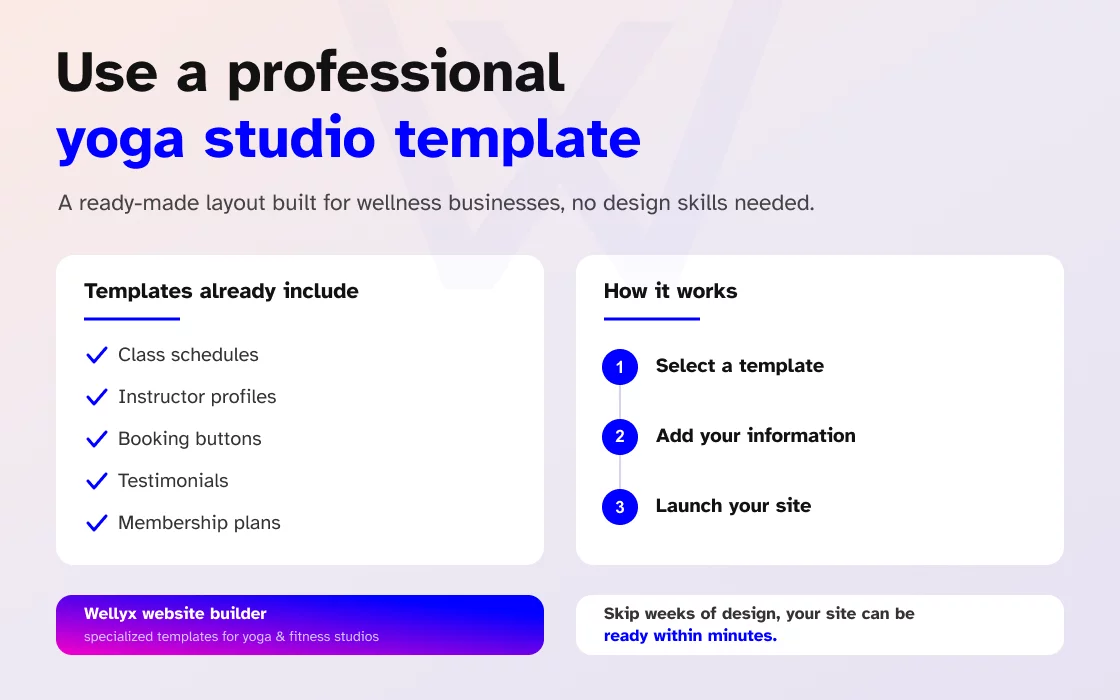 Use a Professional Yoga Studio Template