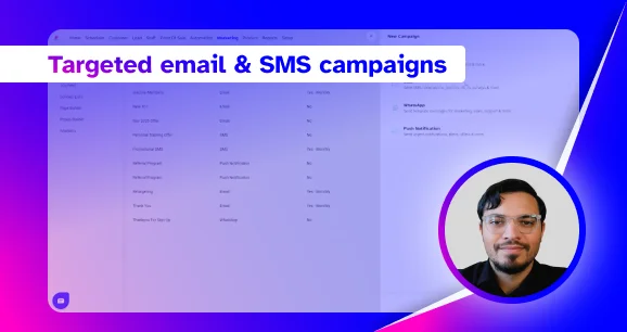Targeted email & SMS campaigns