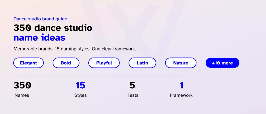 350 dance studio name ideas by style and audience