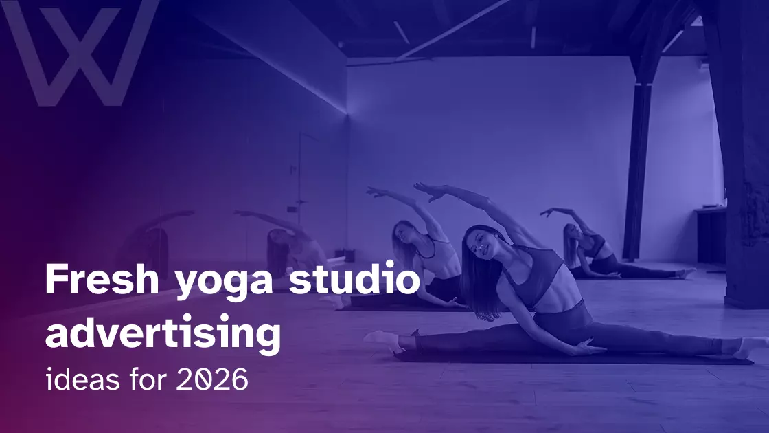 Yoga studio advertising